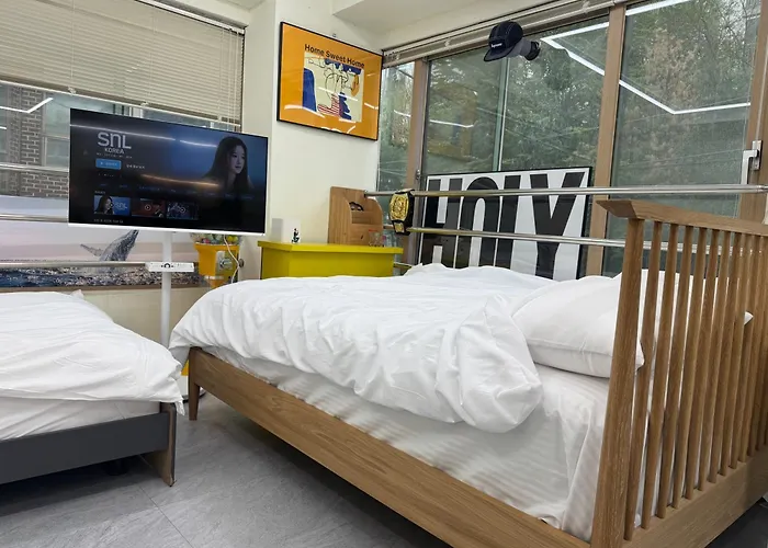 201, Atelier Seongsu Riverside Loft Cherry Blossom Road River Airport Bus Appartement *